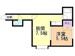 間取図画像 1LDK