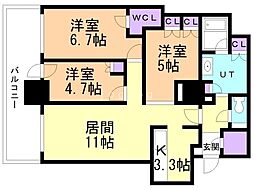 間取図画像 3LDK