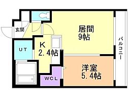 間取図画像 1LDK