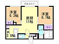 ロジュマン環状通東2階6.9万円