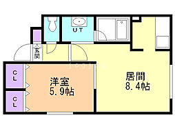 間取図画像 1LDK