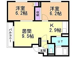 間取図画像 2LDK