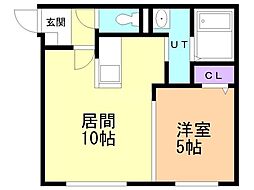 間取図画像 1LDK