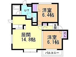 間取図画像 2LDK