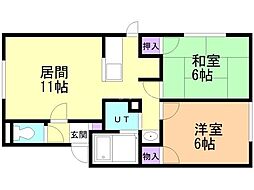 間取図画像 2LDK