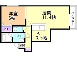 間取図画像 1LDK