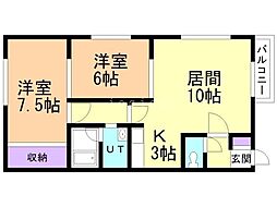間取図画像 2LDK