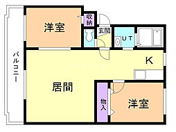 間取図画像 2LDK