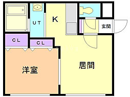 間取図画像 1LDK