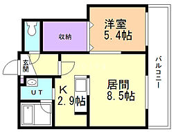 間取図画像 1LDK