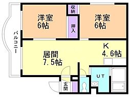 間取図画像 2LDK
