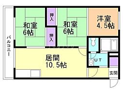 間取図画像 3LDK