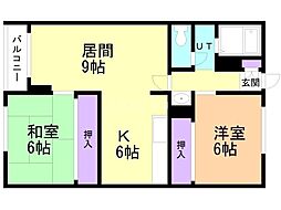 札幌セブンハイツ 2階/202