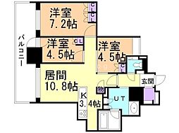 間取図画像 3LDK