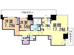 間取図画像 2LDK