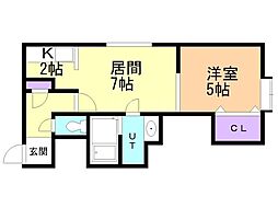 間取図画像 1LDK