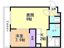 間取図画像 1LDK