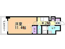 S-FORT札幌N15 1Kの間取図画像
