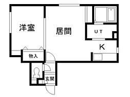 スティブル23 1LDKの間取図画像