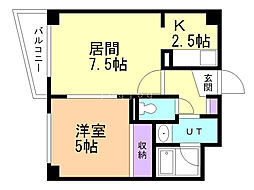 イルニードマンション 1LDKの間取図画像