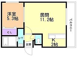 プレシャスレジデンス元町 1LDKの間取図画像