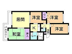 ベルマージュ522 3LDKの間取図画像