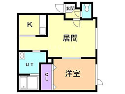 STELLA2 1LDKの間取図画像