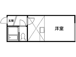 EN元町 ワンルームの間取図画像