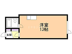 INOVE札幌北16条 ワンルームの間取図画像
