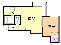 間取図画像 1LDK