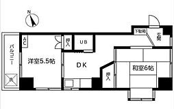STビル鶯谷 2DKの間取図画像