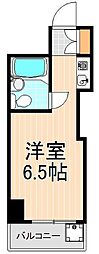 トップ浅草No.1 ワンルームの間取図画像