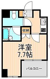 エスティメゾン浅草駒形 1Kの間取図画像