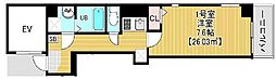 Brun Court Minamisenju 1Kの間取図画像