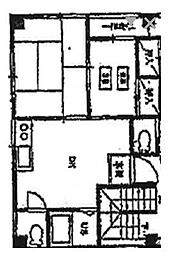 阿川ビル64 2DKの間取図画像