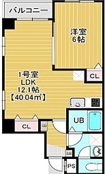 Bloom南千住 1LDKの間取図画像