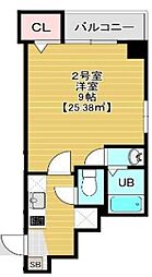 Bloom南千住 1Kの間取図画像