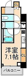 パークアクシス蔵前 ワンルームの間取図画像