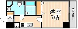 HumanHeim蔵前 1Kの間取図画像