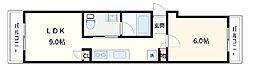 ローレルハイツ 1LDKの間取図画像