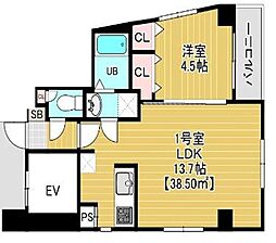 The House Minowa 1LDKの間取図画像