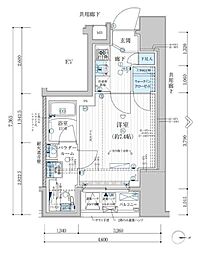 MAINSTAGE新御徒町 1Kの間取図画像