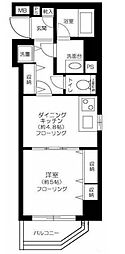 エグゼ浅草弐番館 1DKの間取図画像