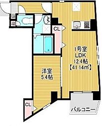 ミライズ南千住 1LDKの間取図画像