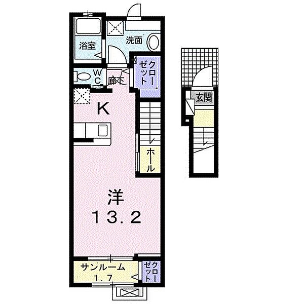 サリーレKIV 205｜愛媛県西条市船屋甲(賃貸アパート1R・2階・40.94㎡)の写真 その3