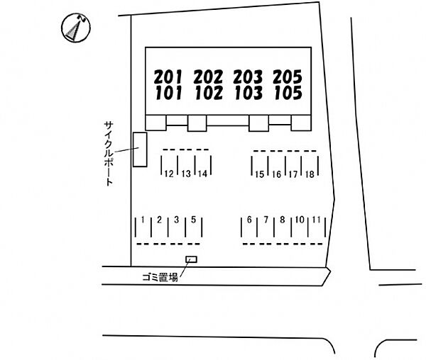 グランルーフレジデンス 201｜愛媛県西条市福武甲(賃貸アパート2SLDK・2階・66.70㎡)の写真 その2