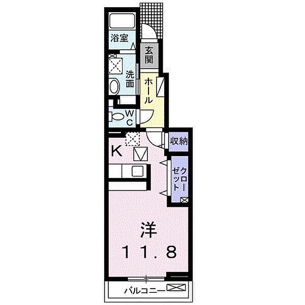 フリーデ 103｜愛媛県西条市周布(賃貸アパート1R・1階・34.15㎡)の写真 その3