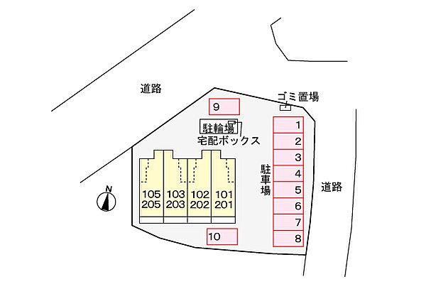 ベルメゾンB 103｜愛媛県今治市別名(賃貸アパート1R・1階・30.00㎡)の写真 その2