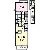 グランデKIID 203 ｜ 愛媛県今治市東鳥生町4丁目2-10（賃貸アパート1LDK・2階・42.80㎡） その2