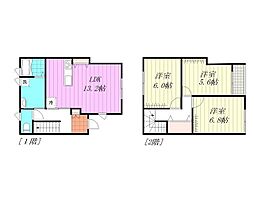 キャトルセゾン道後 3LDKの間取図画像